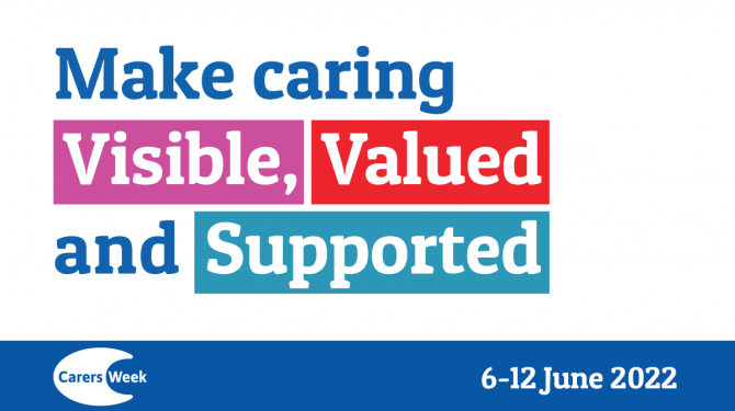 Carers Week Poster - Visible, Valued, Supported