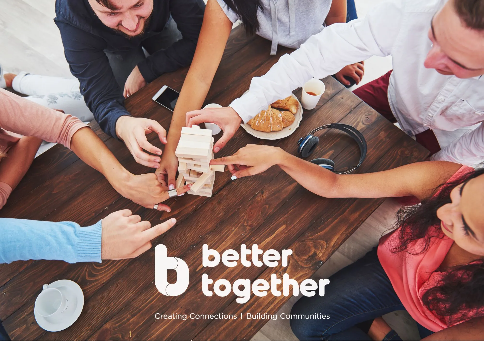Image of people playing Jenga